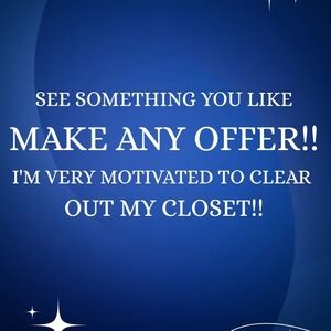 Motivated Closet Clearance Offer